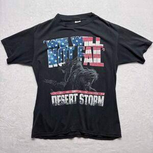 Vintage Operation Desert Storm Shirt XL Made USA Patriot Military Single Stitch‎